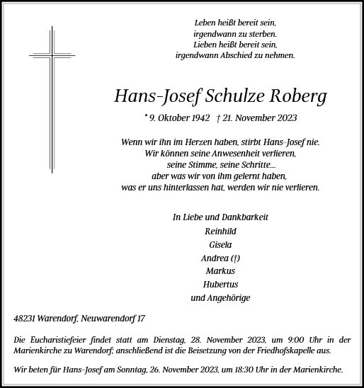 Hans-Josef Schulze Roberg