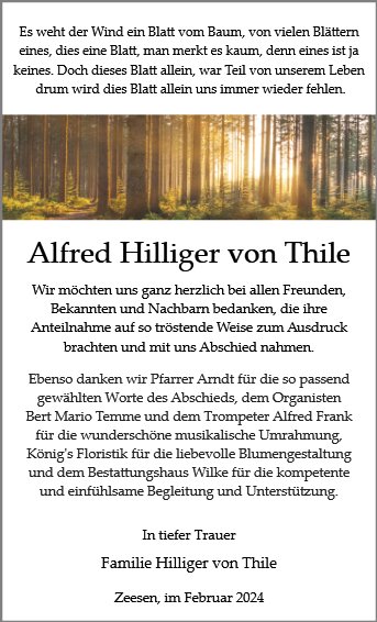 Alfred Hilliger von Thile