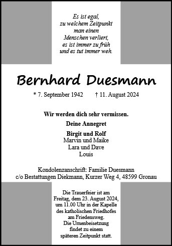 Bernhard Duesmann