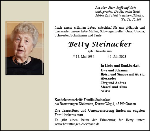 Betty Steinacker