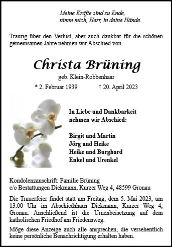 Christa Brüning