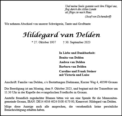 Hildegard van Delden