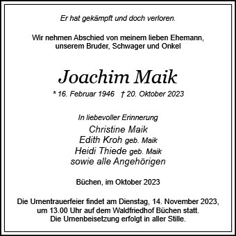 Joachim Maik