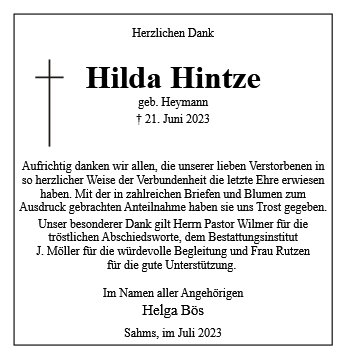 Hilda Hintze