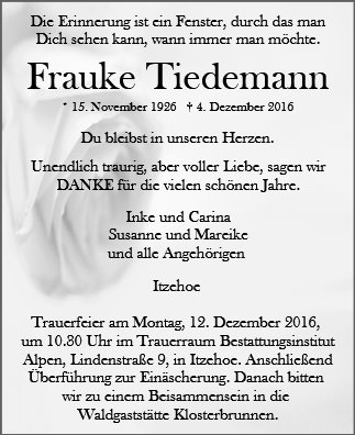 Frauke Tiedemann