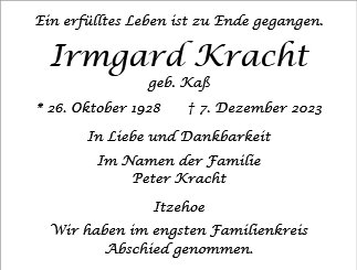 Irmgard Kracht