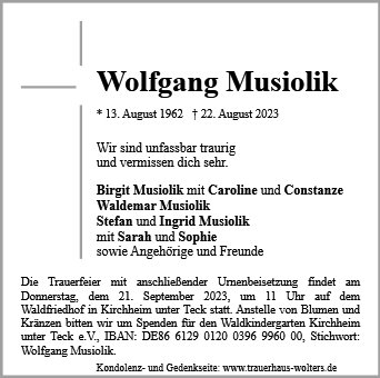 Wolfgang Musiolik