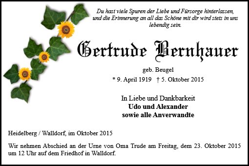 Gertrude Bernhauer