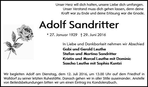 Adolf Sandritter