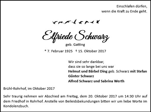 Elfriede Schwarz