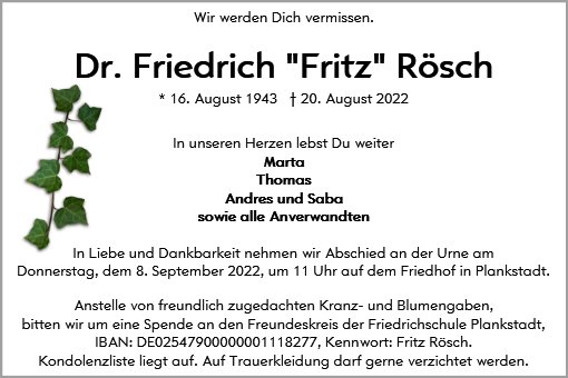 Friedrich Rösch