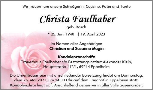Christa Faulhaber