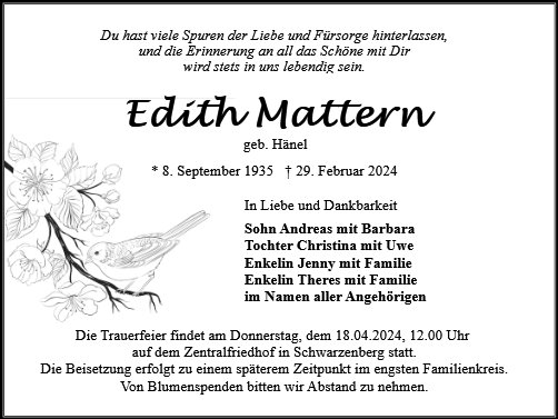 Edith Mattern