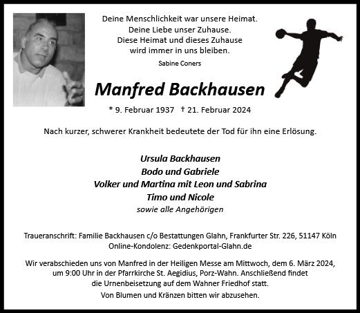 Manfred Backhausen