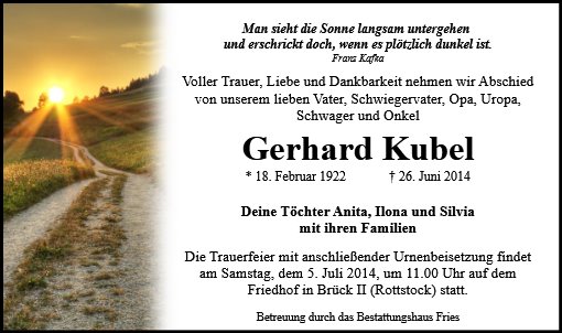 Gerhard Kubel