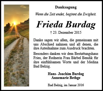 Frieda Burdag