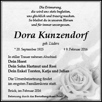 Dora Kunzendorf