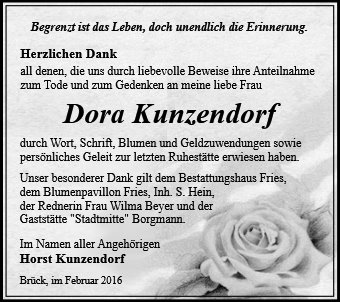 Dora Kunzendorf