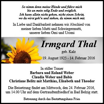 Irmgard Thal