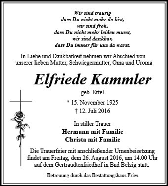 Elfriede Kammler 