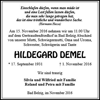 Hildegard Demel