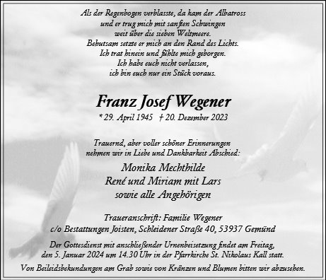 Franz Josef Wegener