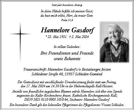 Hannelore Gasdorf