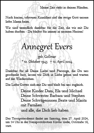 Anne-Margret Evers