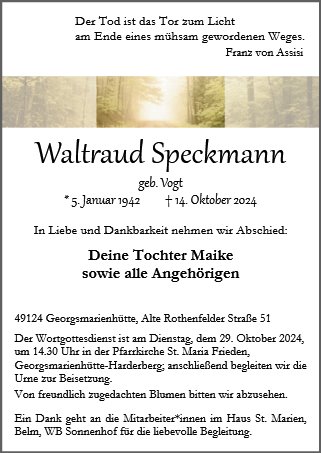 Waltraud Speckmann