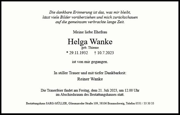 Helga Wanke