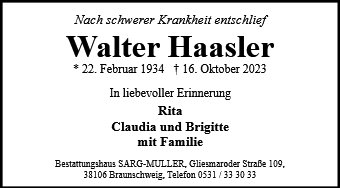 Walter Haasler
