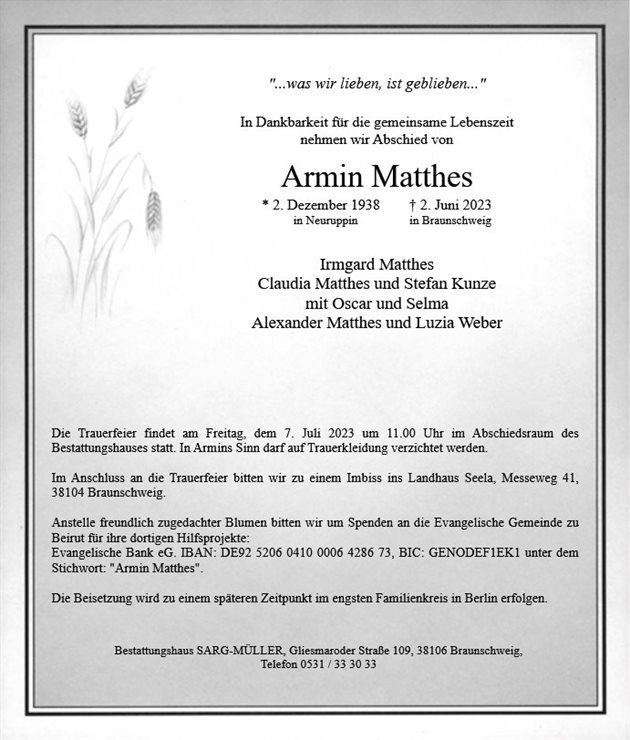 Armin Matthes