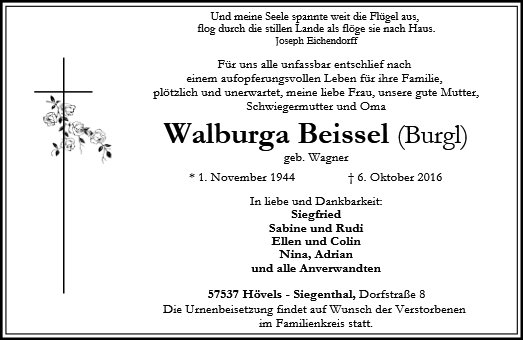 Walburga Beissel