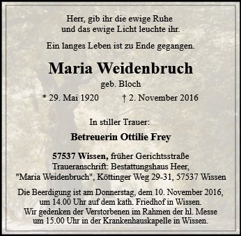 Maria Weidenbruch