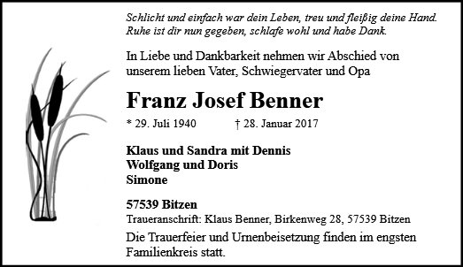 Franz Josef Benner