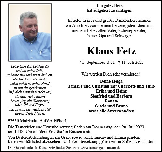 Klaus Fetz
