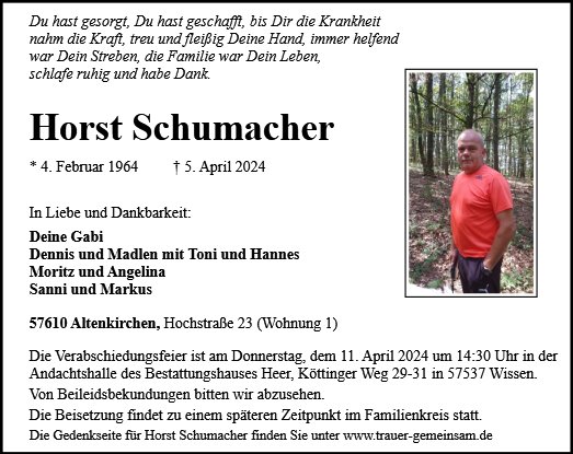Horst Schumacher
