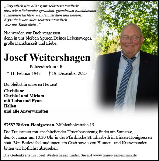 Josef Weitershagen