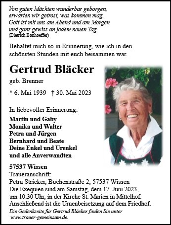Gertrud Bläcker