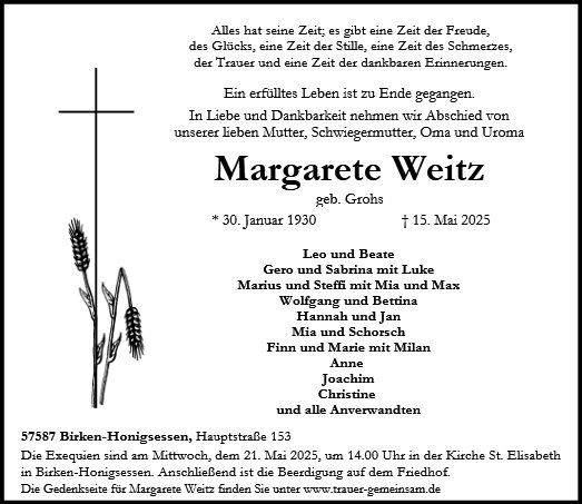 Margarete Weitz