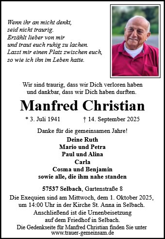 Manfred Christian