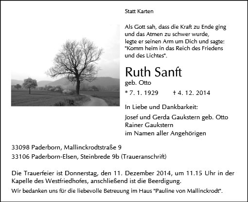 Ruth Sanft