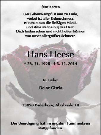 Hans Heese