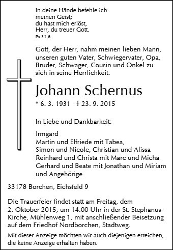 Johann Schernus