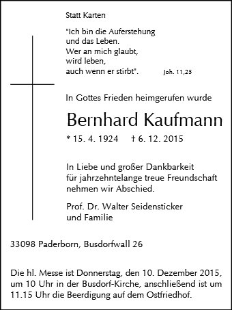 Bernhard Kaufmann