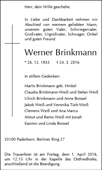 Werner Brinkmann