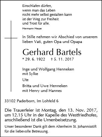 Gerhard Bartels