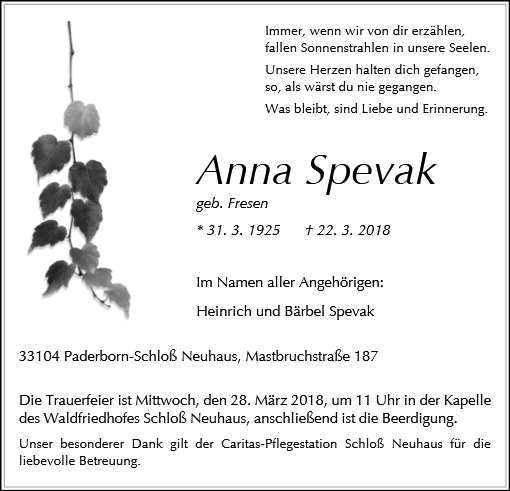 Anna Spevak