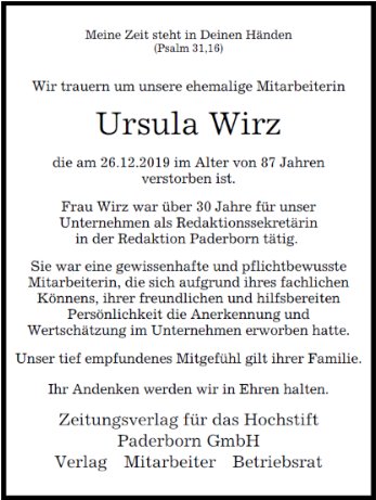 Ursula Wirz