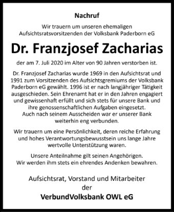 Franzjosef Zacharias